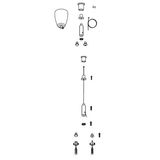 Suspension system universal - 4 ropes