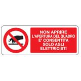 Prohibition sign - Al - 350x125 mm