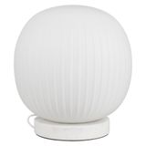 DECOR GLASS LANTERN MARBLE TABLEE27OSRAM