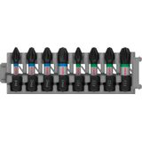 Impact Control Insert Bit Pack, 8-piece, 1xPH1;3xPH2;1xPH3;2xPZ2;1xPZ3