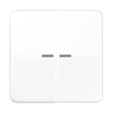 JUNG HOME push-button 2-gang BTCD17102WW