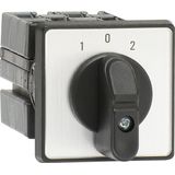 Change-over switch,key operated, with O-position, withdr. in all pos. 