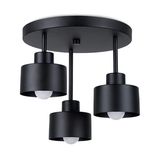 CEILING LAMP SAVAR 3 BLACK E27 3X60 IP20