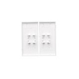 HDMI double socket, white