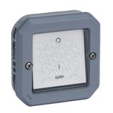 PLEXO DOUBLE POLE SWITCH 16AX INDICATOR - GREY - MECHANISM