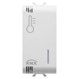 TEMPERATURE SENSOR - KNX - 1 MODULE - SATIN WHITE - CHORUS