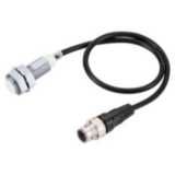Proximity sensor, inductive, brass-nickel, Spatter-coating, M12, shiel E2E 8487F