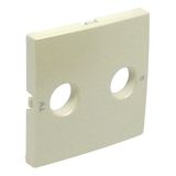 COVER PLATE FOR R - TV SOCKETS PEARL