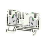Feed-through terminal block, SNAP IN, grey, 4 mm², 32 A, 1000 V, Numbe