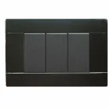 PLATE THERMOPL.3MOD. GLOSSY BLACK