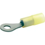 Insulated ring cable lug, 0.1-0.4 mm², AWG 28 to 21, 3.3 mm, M3, yellow, 6193