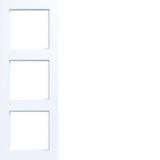 Triple cover frame, A.1, matte light white