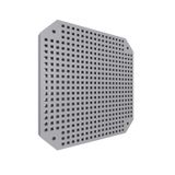 PM160 mounting plate, perforated, for Ppt-EH160 INOX and PPt-EH161 boxes, color: gray