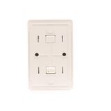 Interdediate switch with LED indicator light, (module), 10AX, quick connection, white