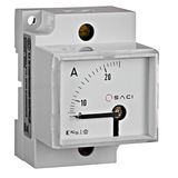 SACI EC5VR 45x52,5 Ammeter direct, DIN rail mounting, 0-25A