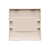 Double socket outlet without earthing, Silver matt, metalic, 16A