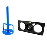 Single-sided conduit carrier drilling template set one side