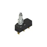 Microswitch with threaded plunger