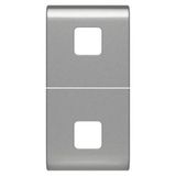 REPLACEABLE BUTTON KEY FOR AXIAL COMMANDS - TO BE COMPLETED WITH 2 LENS - 1 MODULE - TITANIUM - CHORUSMART