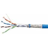 SF/UTP Cable Cat.5e, 4x2xAWG24/1, PVC, Eca, blue (The price is shown without markup on metals. Request a quote for accurate information)