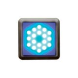PANLUX Lamp DEKORA 2 18LED 12VDC 20lm decorative IP20 stainless steel - blue
