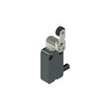 Modular prewired switch with adjustable shaped metal revolving lever diam. 14 roller