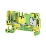 Pluggable terminal, SNAP IN, Green/yellow, 2.5 mm², Number of connecti
