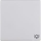 Rocker imprinted symbol for light, Q.1/Q.3, p. white velvety