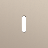 Onefold faceplate, for Niko Rocker (1 part), Niko Home Control, steel