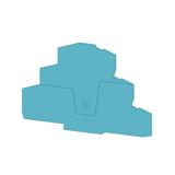 End plate for terminals, blue, Height: 118.5 mm, Width: 2.1 mm, V-0, W