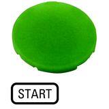 M22-XD-G-GB1 Button plate, flat green, START