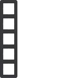 Cover frame 5-way, C.1, matte night black