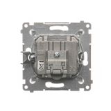 Double two-way switch, (module), 10AX, Screw, Bronze matt, metalic