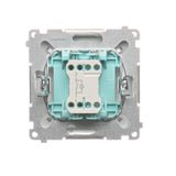 Touch panel 1 module, Modul 1: 2 horizontal touch fields, Fixing: horizontal, White pearl