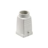 HDC enclosures, Size: 1, Protection degree: IP65, in plugged condition, Cable entry from top, Plug housing, Side-locking clamp on lower side, Standard, Size of cable entries: PG 11