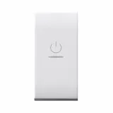 AXIAL 2P 1 WAY SWITCH WITH LENS, DOMUS S44, RAL 9010 COLOUR, 2P 10AX LIGHTABLE - GLOSSY FINISH - 1 MOD.