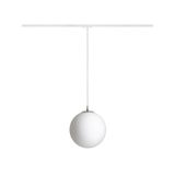 LUNA 30 for 1-circuit tracks opal-colored glass/chrome 230V LED E27 15W