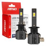 LED Headlights X4-series AVIATOR H1 6500K max 44W AMIO-03761