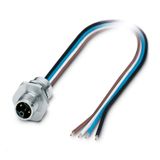 SACC-E-M12MSL-4CON-M16XL/1,0-US - Device connector front mounting
