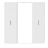 KNX push-button 1-fold with status LED, white