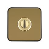 Ring button square Piccolo Piazza sw brass