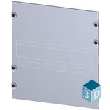 Masking frame 3VA13 (400 A), 3VA14 (630 A), 3VA23 (400 A), 3VA24 (630 A), 3-pole,