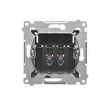 Two-way switch, (module), 10AX, quick connection, beige