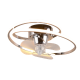 Umea LED ceiling fan chrome