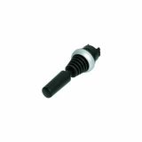 M22-WRJ4 Joystick, with one operating point per operating direction, With plastic shaft, 4 positions, Bezel: titanium, maintained, in every position