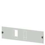 Masking frame 3VA12 (250 A), 3 or 4-pole, fixed-mounted, plug-in design, drive: direct, front-mounted rotary