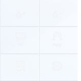 KNX pushbutton cover, 6-position, with backlight, A.x/C.x, white glossy.