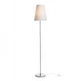 NYC/CONNY 25 floor Polycotton white/chrome 230V LED E27 15W