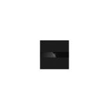 KNX pushbutton 2-way, black glass surface