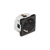 SAF EARTH SOC(SCHUKO)HOR APERT - 2MOD M BLACK